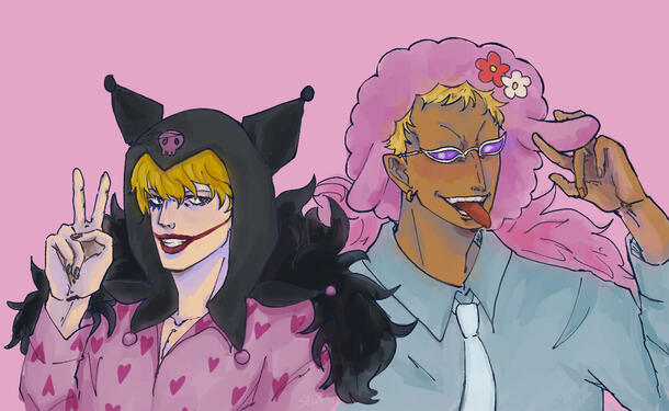 Fanart - One Piece Corazon and Doflamingo